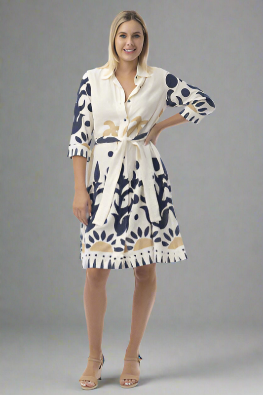 Nazca Dress Tie Waist