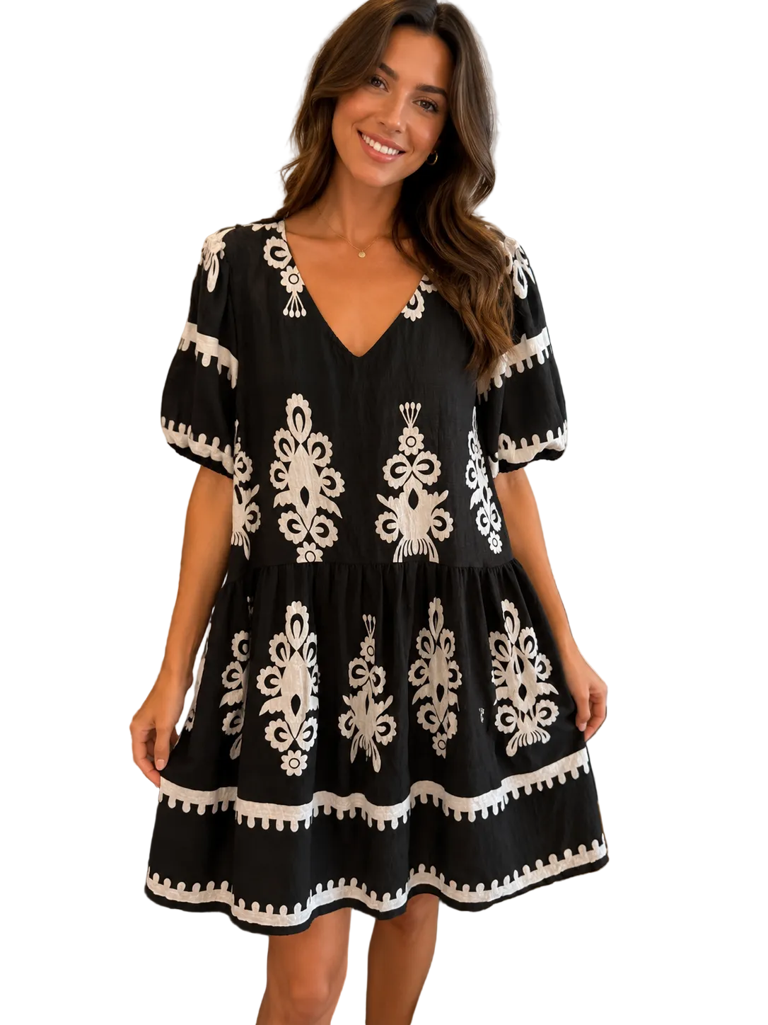 VCD31983 Black Sun Dress