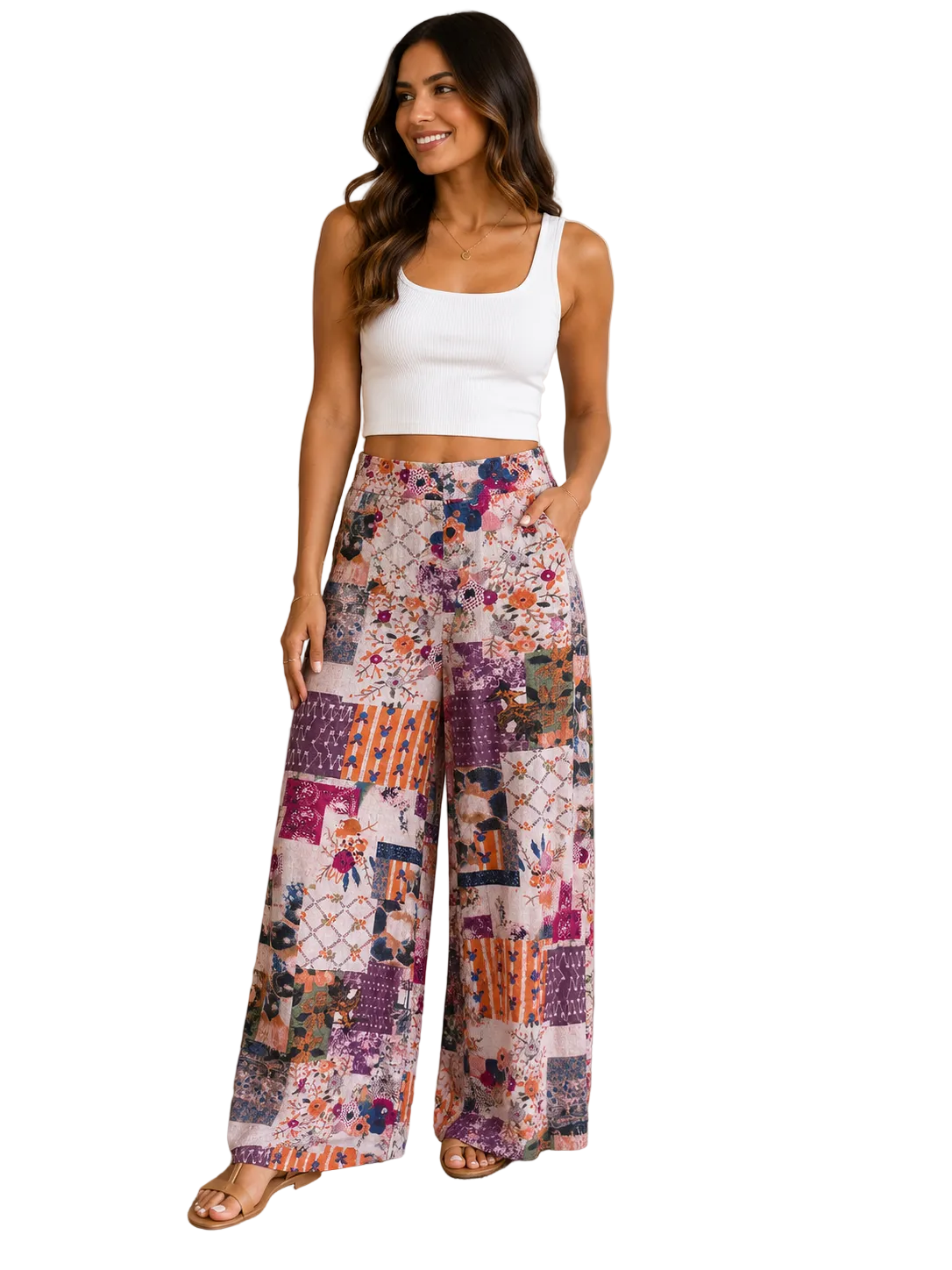 TLP30829 Patch Work Pants