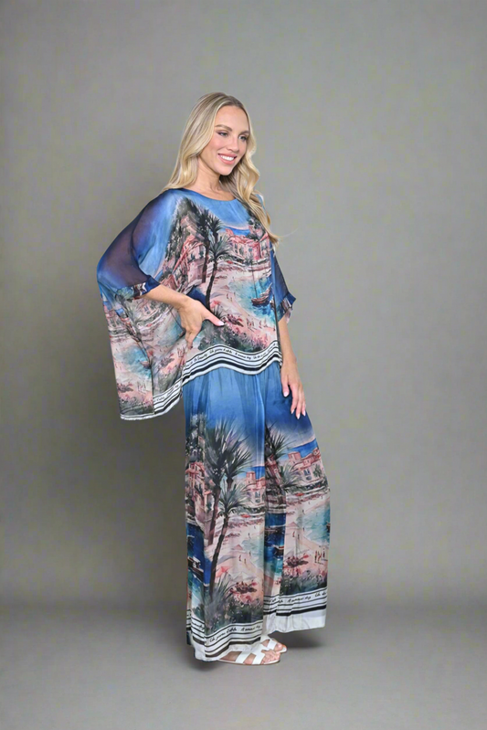 Silk Kaftan Top