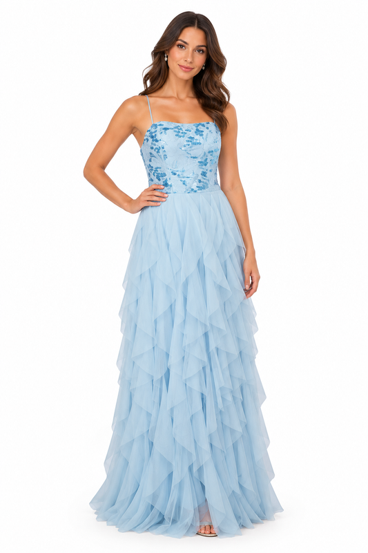 226278 Ruffle Gown