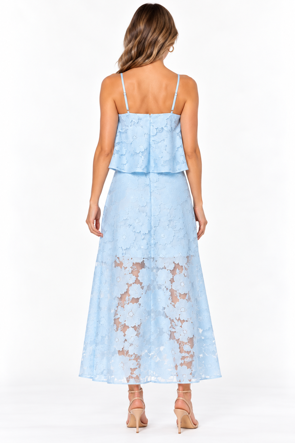 SDR1997 Blue Lace Dress
