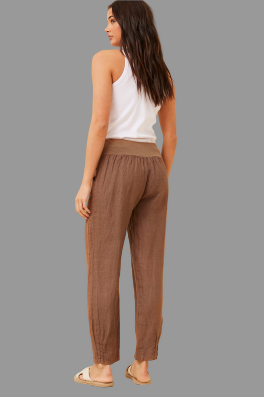 Linen Pant Chocolate